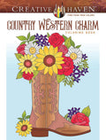 Creative Haven Country Western Charm Coloring Book (Adult Coloring Books: In The Country) cover image