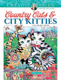 Creative Haven Country Cats & City Kitties Coloring Book (Adult Coloring Books: Pets) cover image