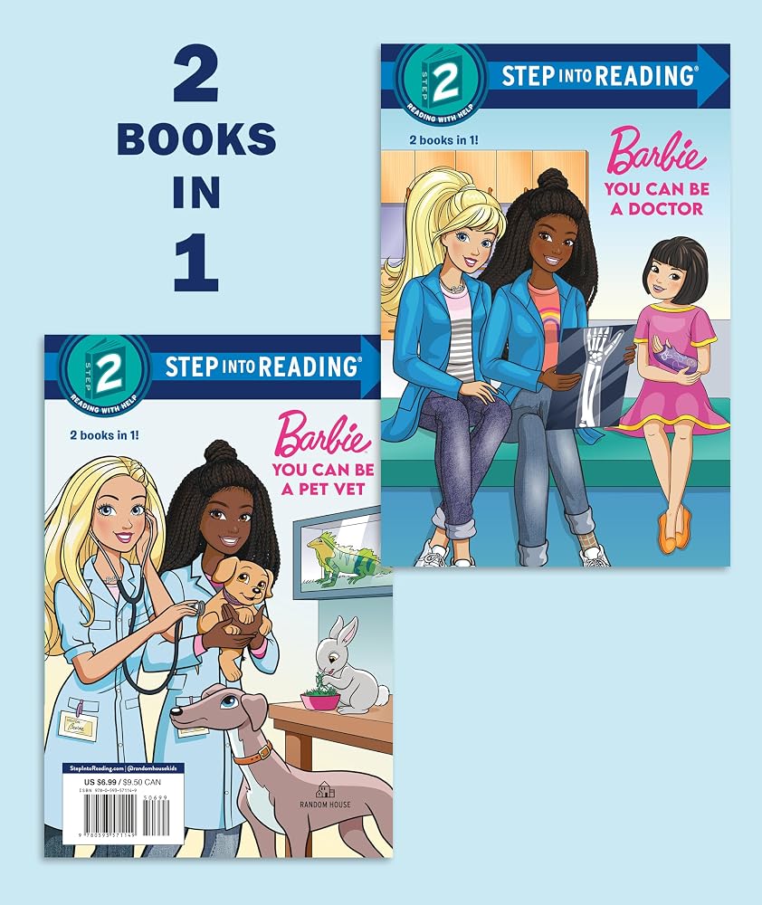 You Can Be a Doctor/You Can Be a Pet Vet (Barbie) (Step into Reading, Step 2) cover image