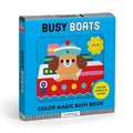 Busy Boats Color Magic Bath Book cover image