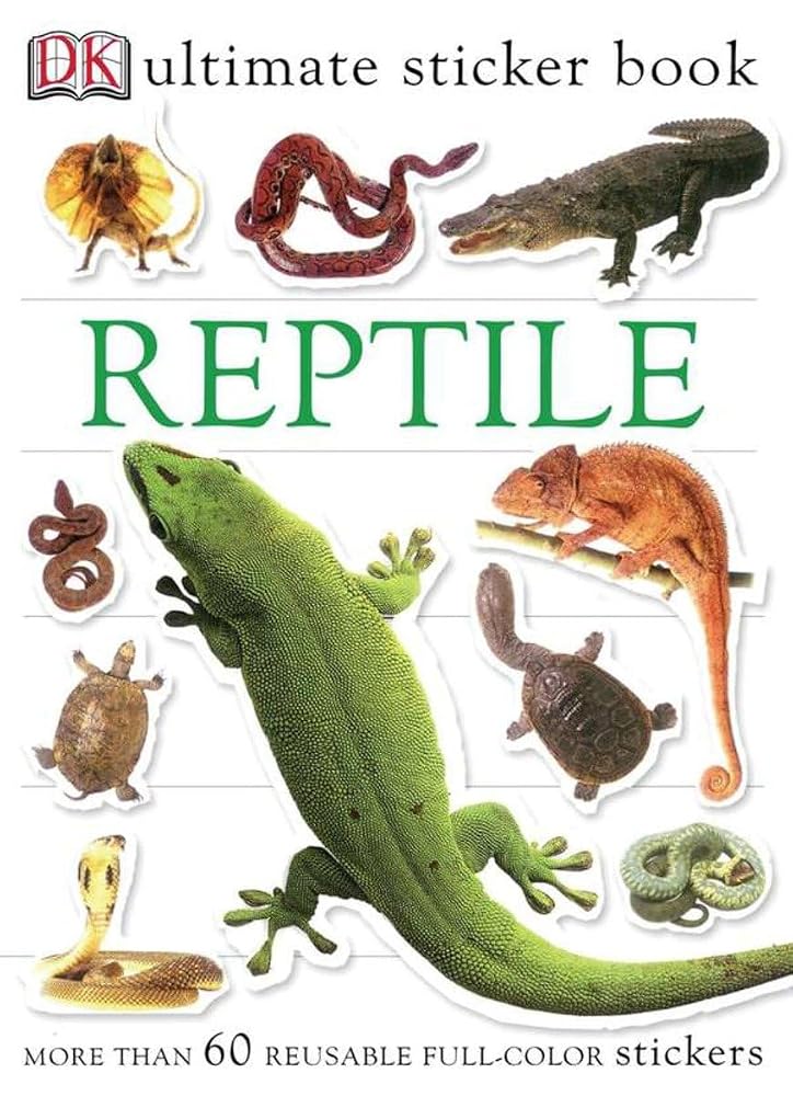 Ultimate Sticker Book: Reptile: More Than 60 Reusable Full-Color Stickers cover image