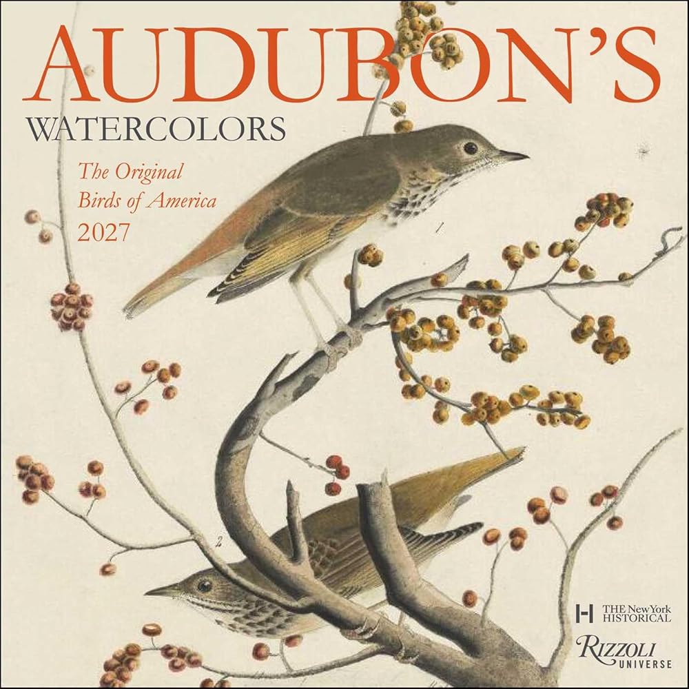 Audubon's Watercolors 2027 Wall Calendar cover image