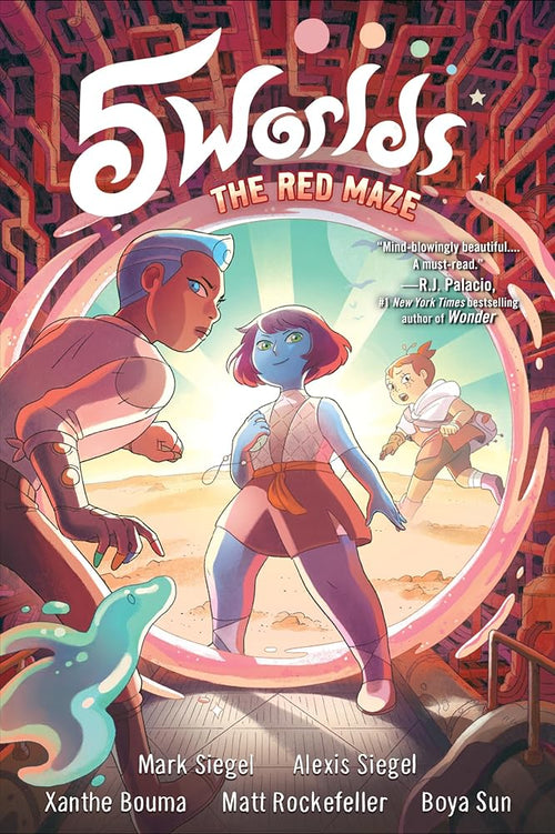 5 Worlds Book 3: The Red Maze: (A Graphic Novel) cover image
