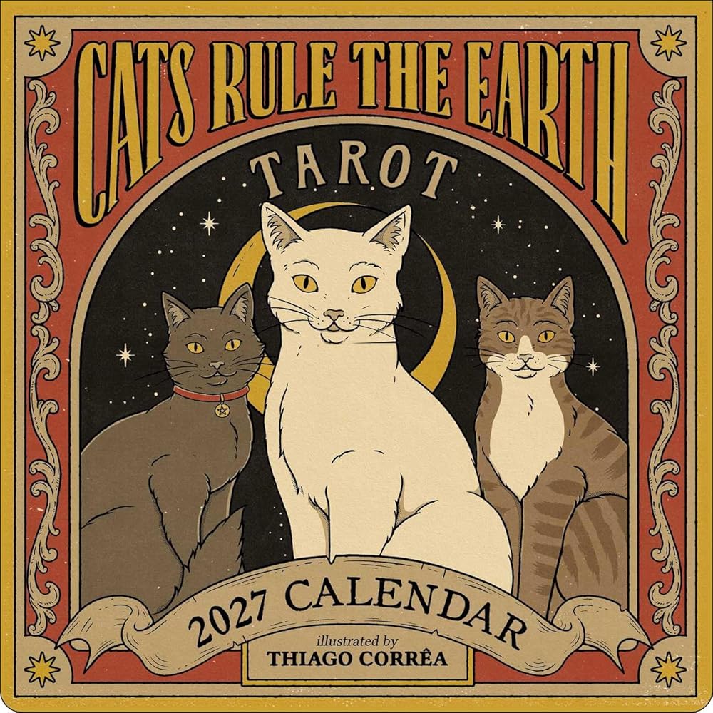 Cats Rule the Earth Tarot 2027 Wall Calendar cover image