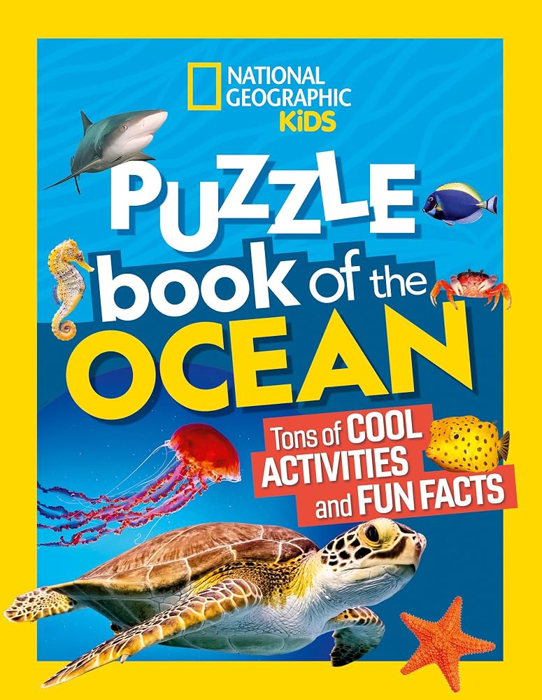 National Geographic Kids Puzzle Book of the Ocean (NGK Puzzle Books) cover image