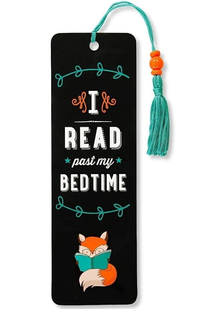 I Read Past My Bedtime Beaded Bookmark cover image