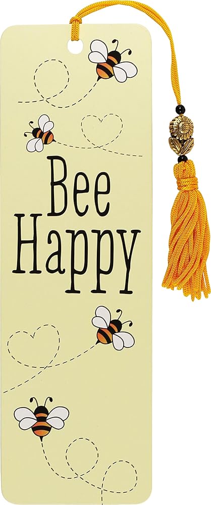 Bee Happy Beaded Bookmark cover image