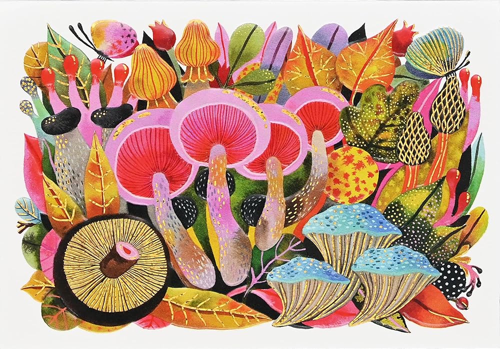 Mushroom Medley Note Cards (14 Cards, 15 Self-Sealing Envelopes) cover image