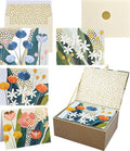 Floral Premium Note Cards (20 cards with 4 unique designs. 21 self-sealing envelopes) cover image