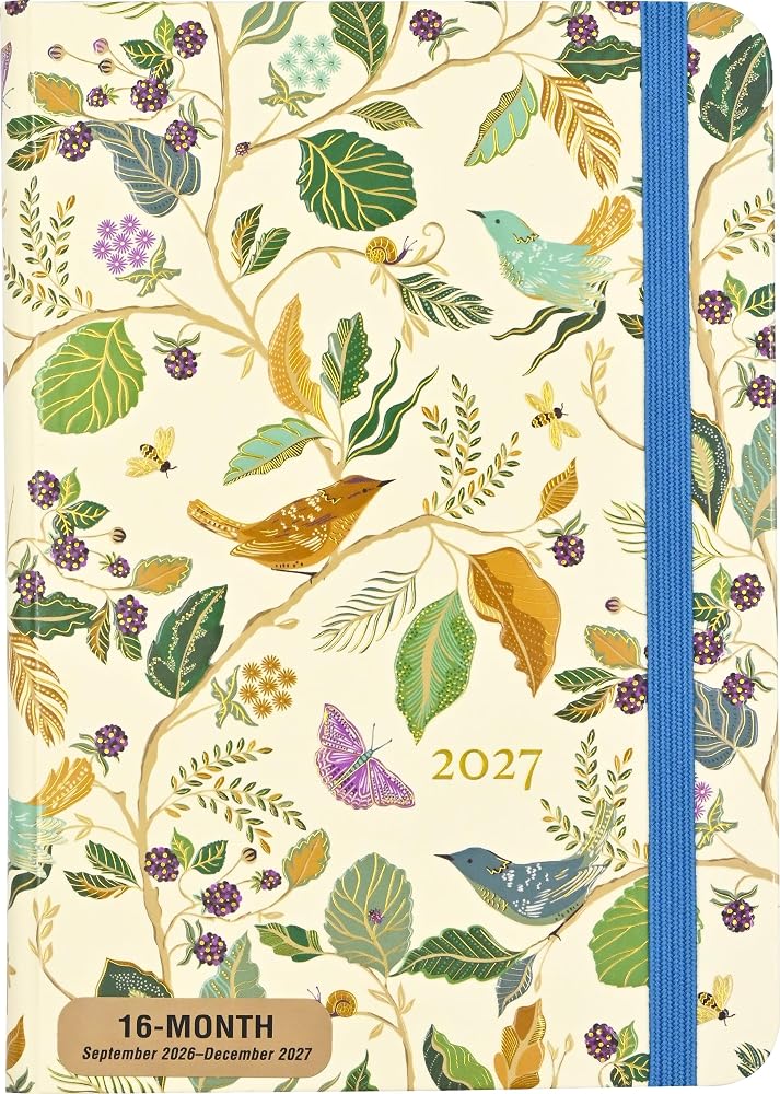 2027 Birds & Berries Weekly Planner (16 months, Sept 2026 to Dec 2027) cover image
