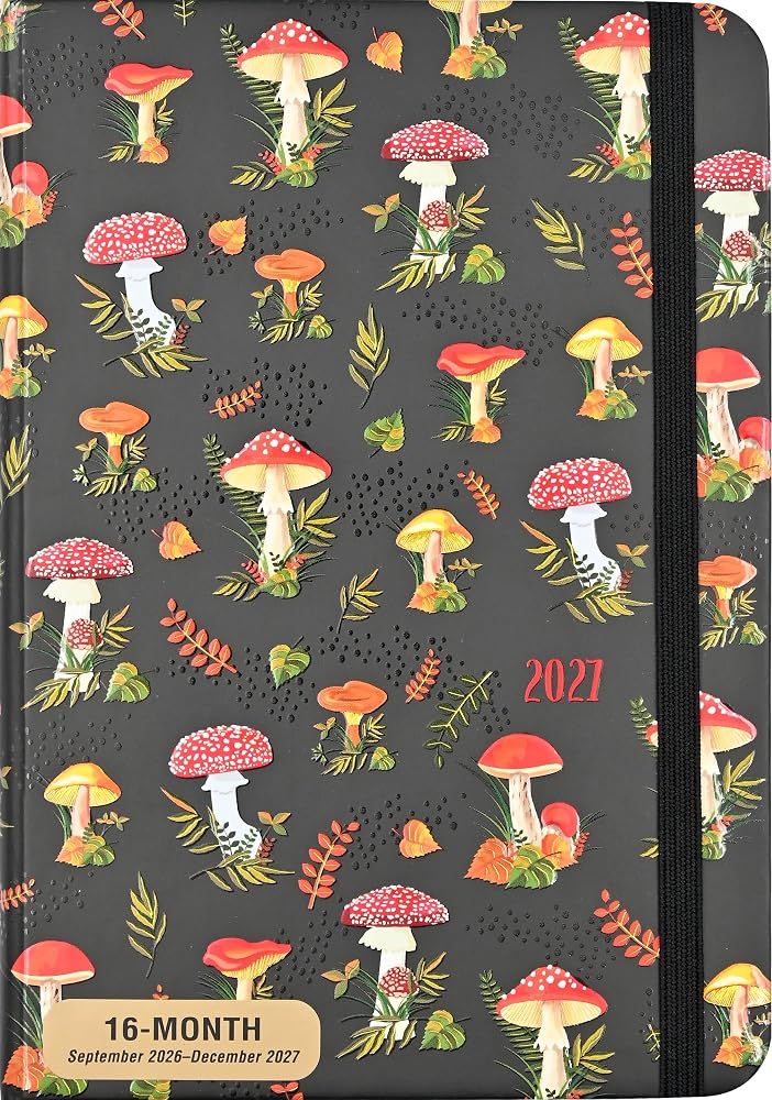 2027 Mushrooms Weekly Planner (16 months, Sept 2026 to Dec 2027) cover image