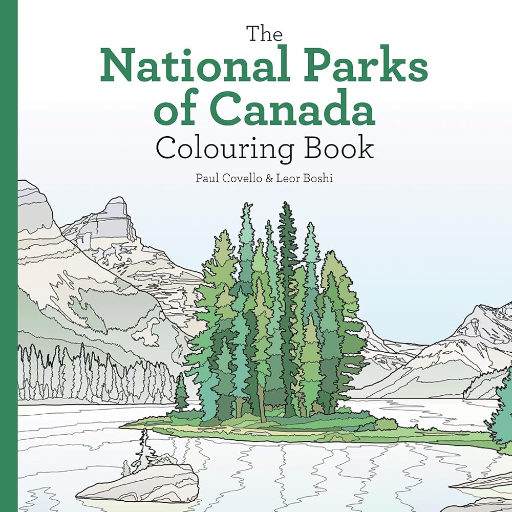 National Parks of Canada Colouring Book cover image