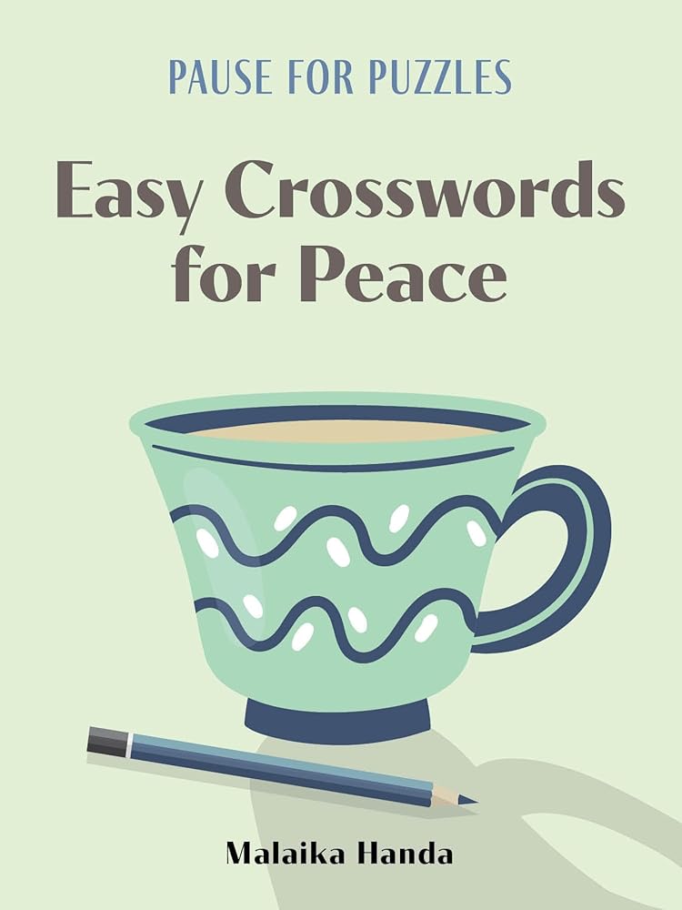 Pause for Puzzles: Easy Crosswords for Peace cover image