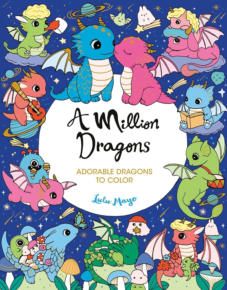 A Million Dragons (A Million Creatures to Color) cover image