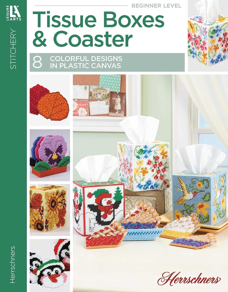Tissue Boxes & Coasters PC Herrschners cover image