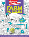 Farm Puzzles: Ultimate Farm Picture Puzzle Book with Over 1,200 Objects to Seek and Find, Farm-Themed Activity Book for Kids 6 and Older cover image