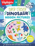 Super Sticker Dinosaur Hidden Pictures: Kids Dinosaur Activity Book with Classic Hidden Pictures Puzzles, Jurassic Adventure Scenes and Holographic ... for Ages 6-9 (Super Sticker Hidden Pictures) cover image