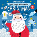 Easy and Fun Paint Magic with Water: Christmas (Happy Fox Books) Paintbrush Included, No-Mess, Screen-Free Holiday Painting Activity Book for Kids Ages 4 and Up cover image