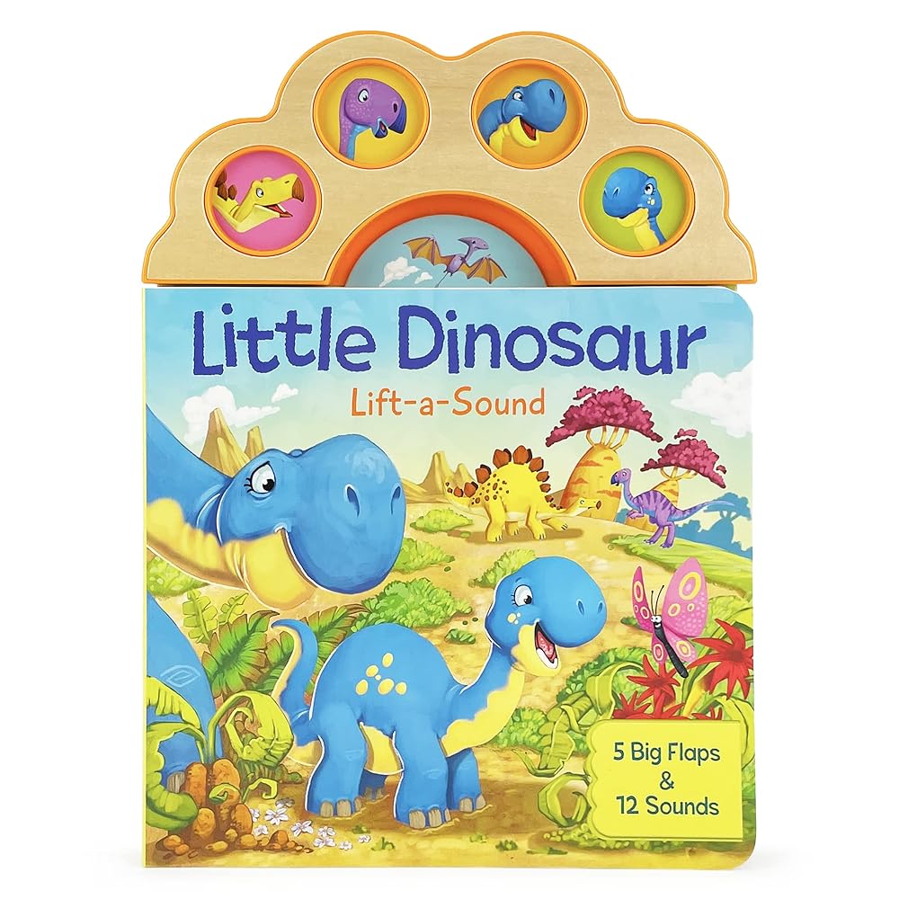 Little Dinosaur Lift-a-Sound Children's Lift-a-Flap Board Book for Babies and Toddlers, Ages 1-5 cover image