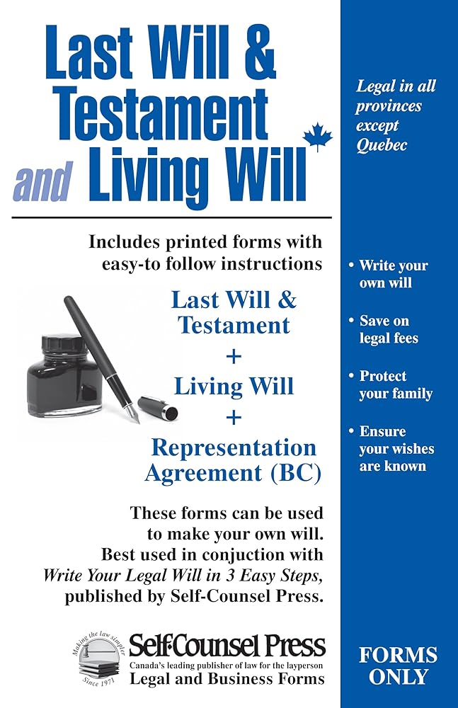 Last Will & Testament and Living Will (paper forms): Write your Last Will & Testament cover image