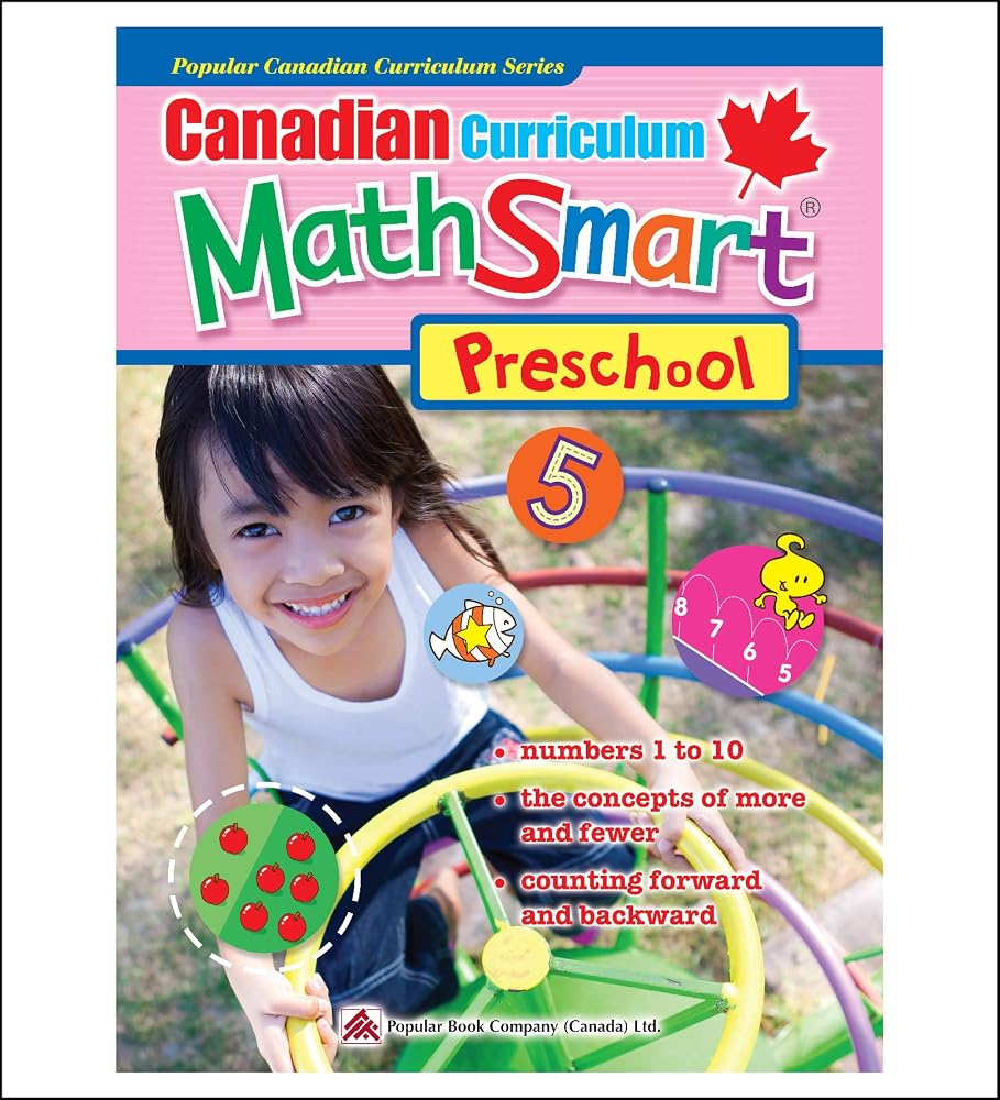 Canadian Curriculum MathSmart (Preschool): Numbers 1 to 10, the concept of more and fewer, counting forward and backward cover image