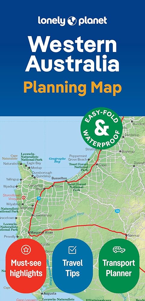 Lonely Planet Western Australia Planning Map cover image