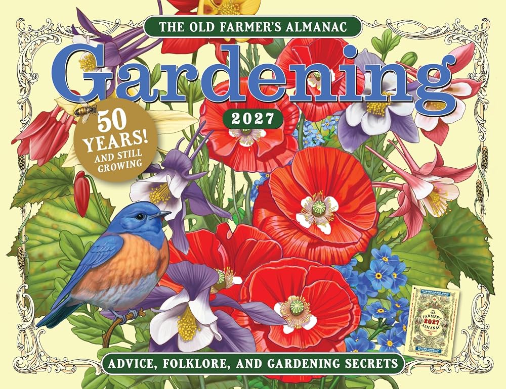 The 2027 Old Farmer's Almanac Gardening Wall Calendar cover image