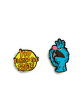 Sesame Street the Monster at the End of This Book Enamel Pin Set