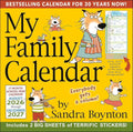 Sandra Boynton's 17-Month 2026-2027 My Family Wall Calendar cover image