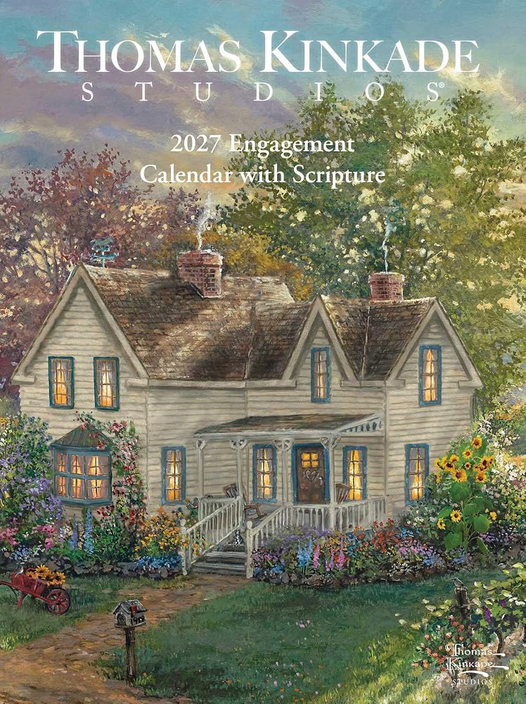 Thomas Kinkade Studios® 2027 Monthly/Weekly Engagement Calendar with Scripture cover image