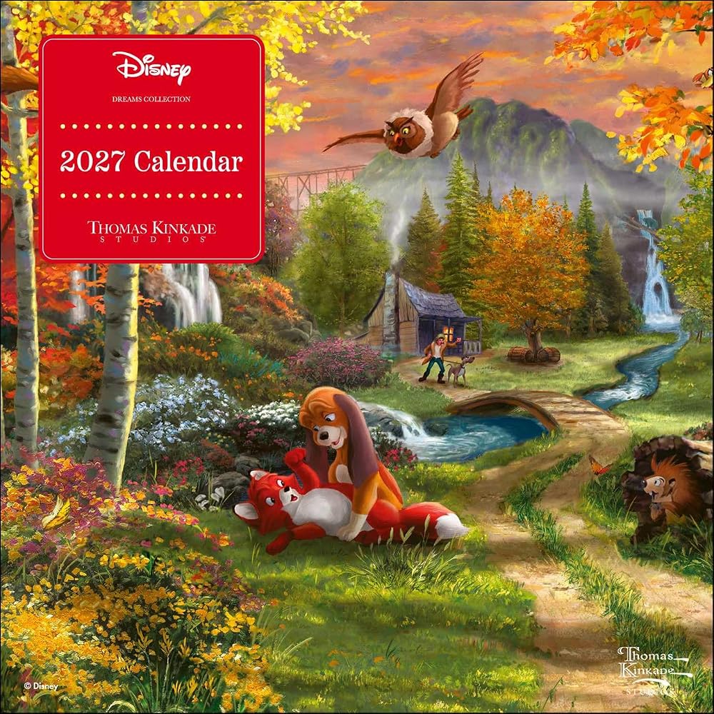 Disney Dreams Collection by Thomas Kinkade Studios 2027 Mini Wall Calendar cover image