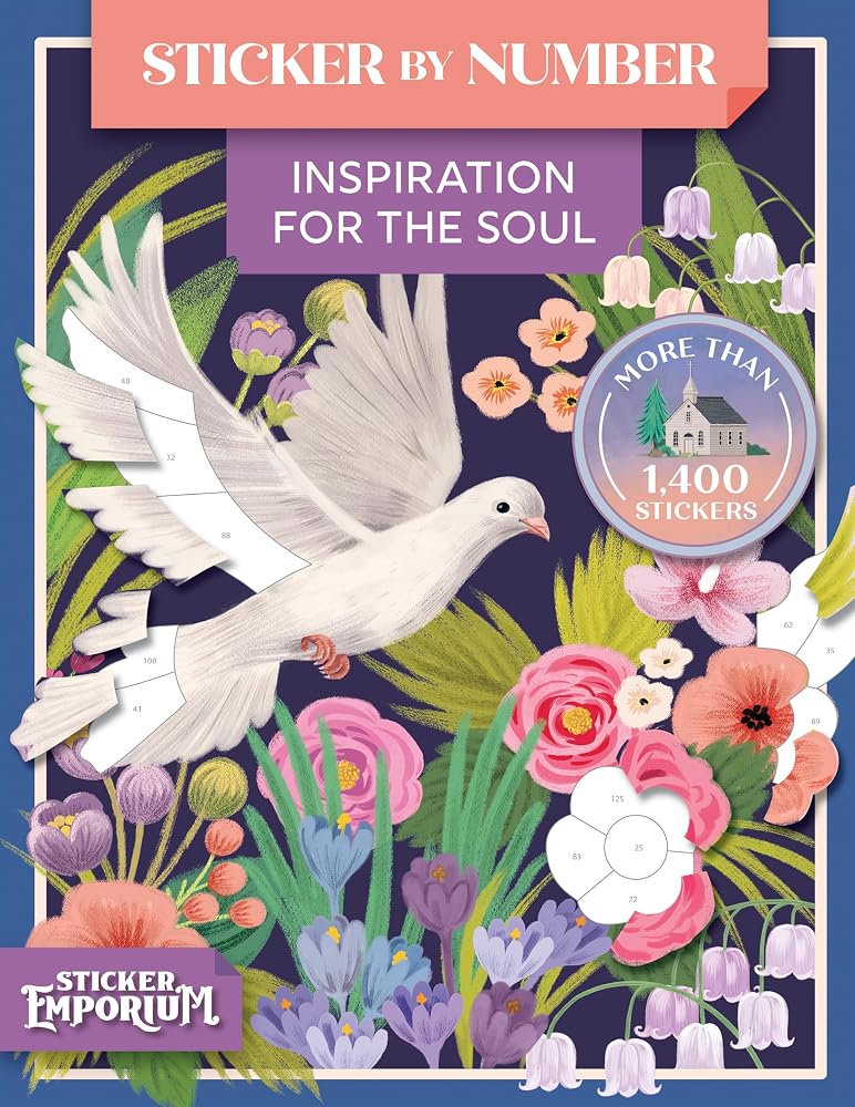 Sticker by Number Inspiration for the Soul: Fusion of Paint-by-Number and Sticker Fun by Sticker Emporium cover image