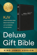 KJV Holy Bible: Deluxe Gift Bible - Black with Silver Frame: King James Version Bible cover image