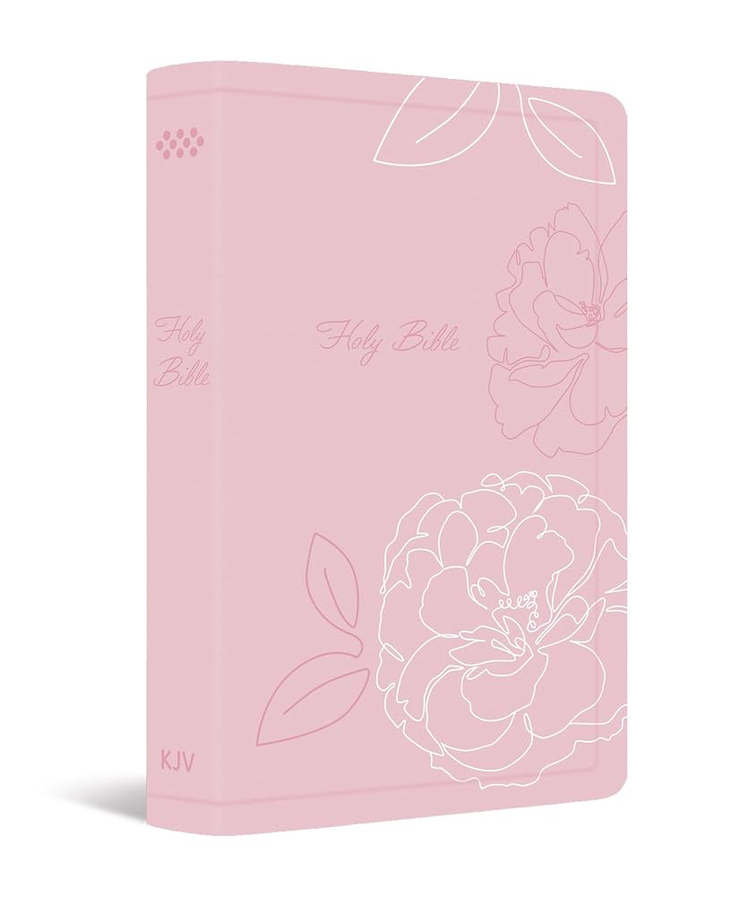 KJV Holy Bible: Deluxe Gift Bible - Pink Flowers: King James Version Bible, Ribbon Marker, Red Letter Edition, Readable Type (KJV Deluxe Bibles) cover image