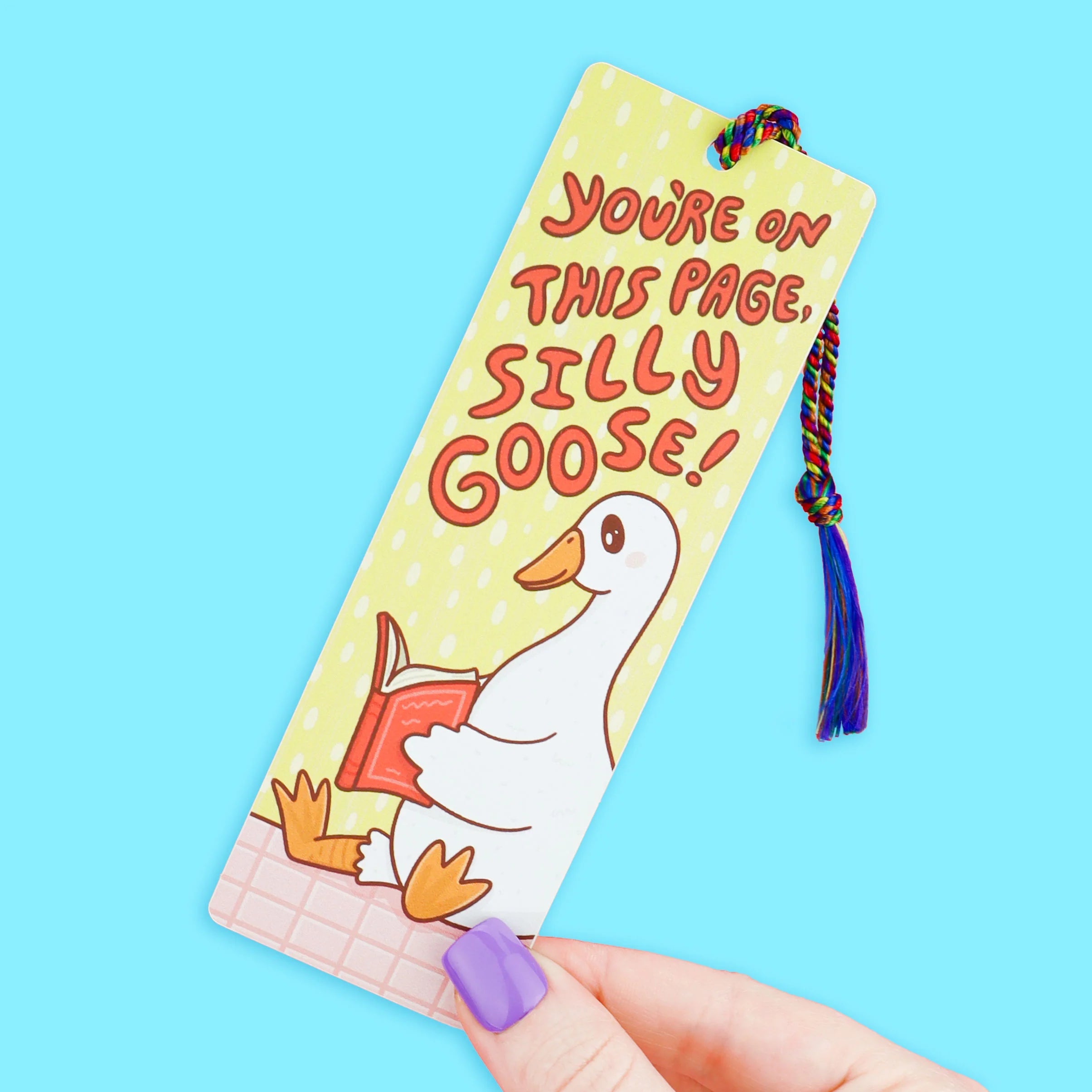 Silly Goose Reading Bookmark