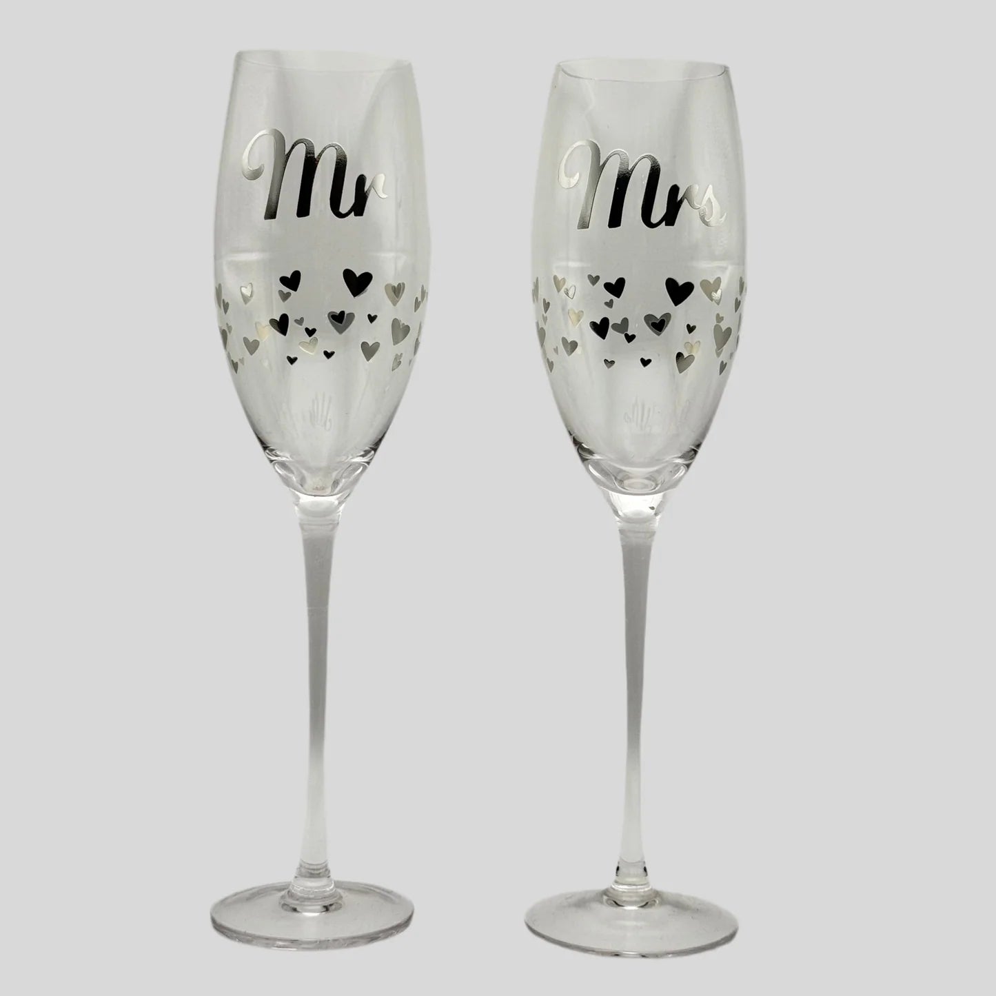 Mr & Mrs Wine Glass Set