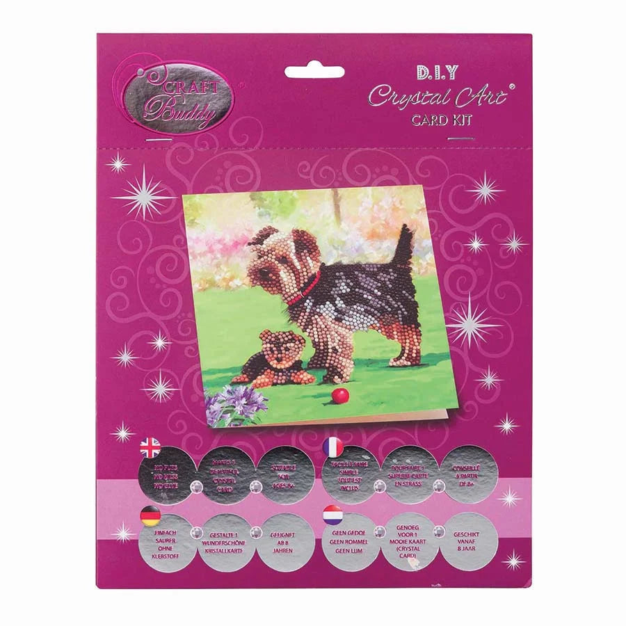 Crystal Art Card Kit: Dogs