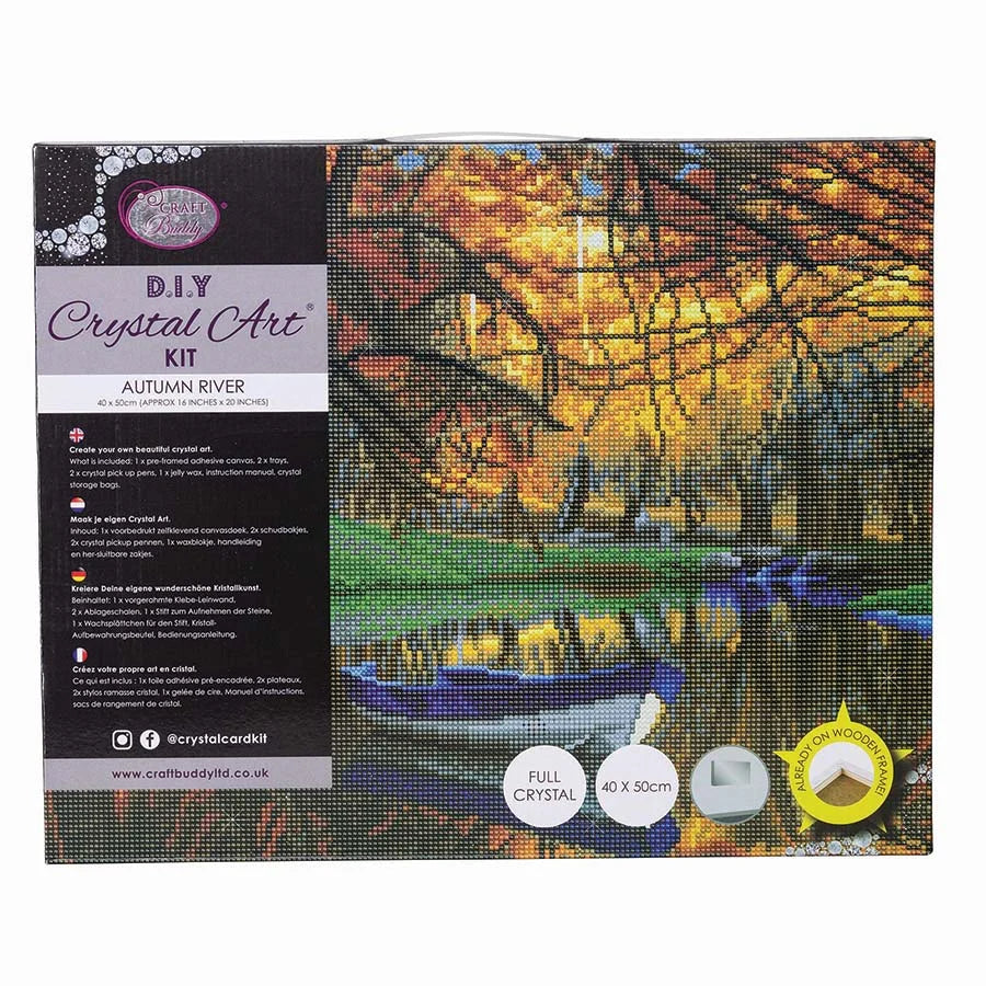 Crystal Art Mounted Kit: Autumn River