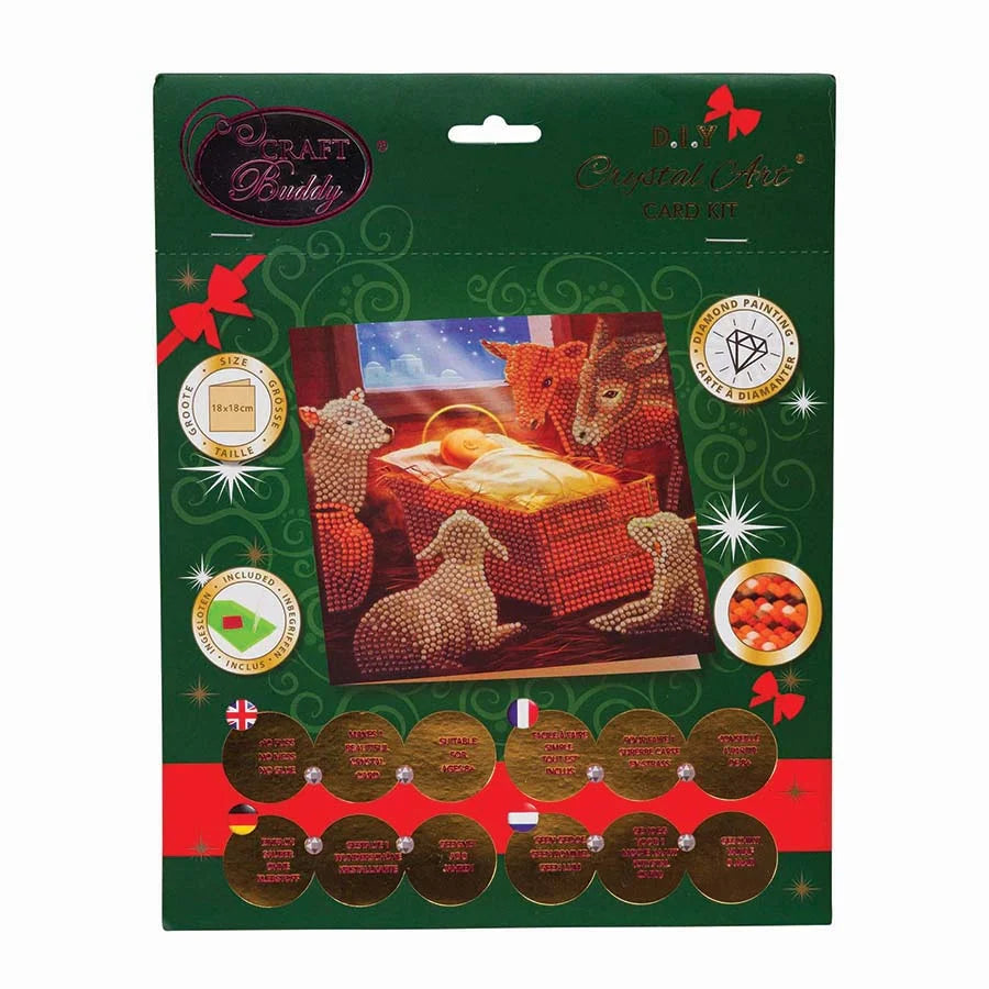Crystal Art Card Kit: Baby in a Manger