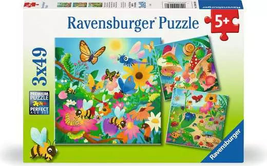 Ravensburger Puzzle- Bugs, Bugs, Bugs 3x49pc