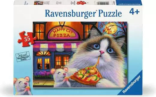Ravensburger Puzzle - Happy Cat Pizza 35pc