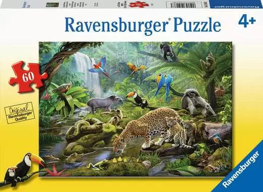 Ravensburger Puzzle- Rainforest Animals 60pc