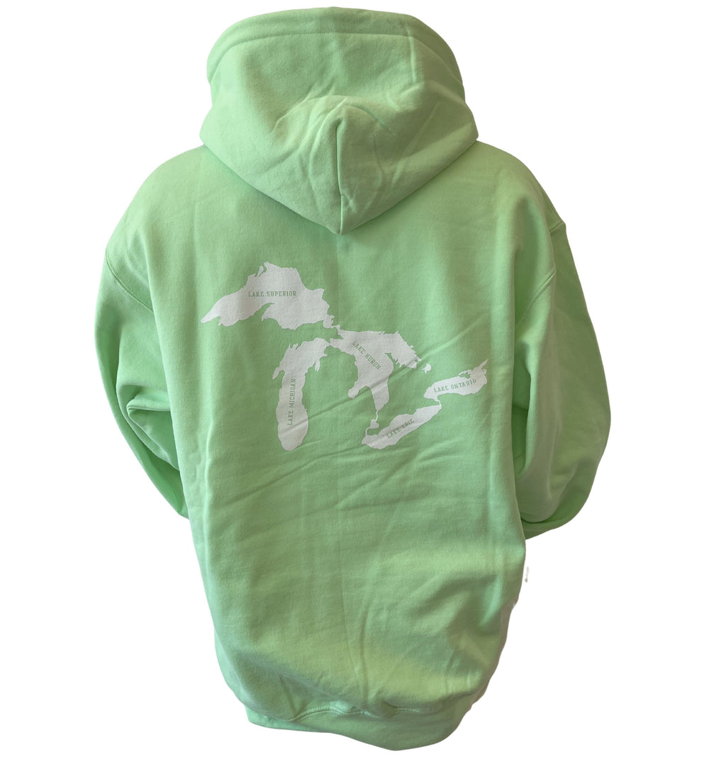 Great Lakes Hoodie- Mint Green