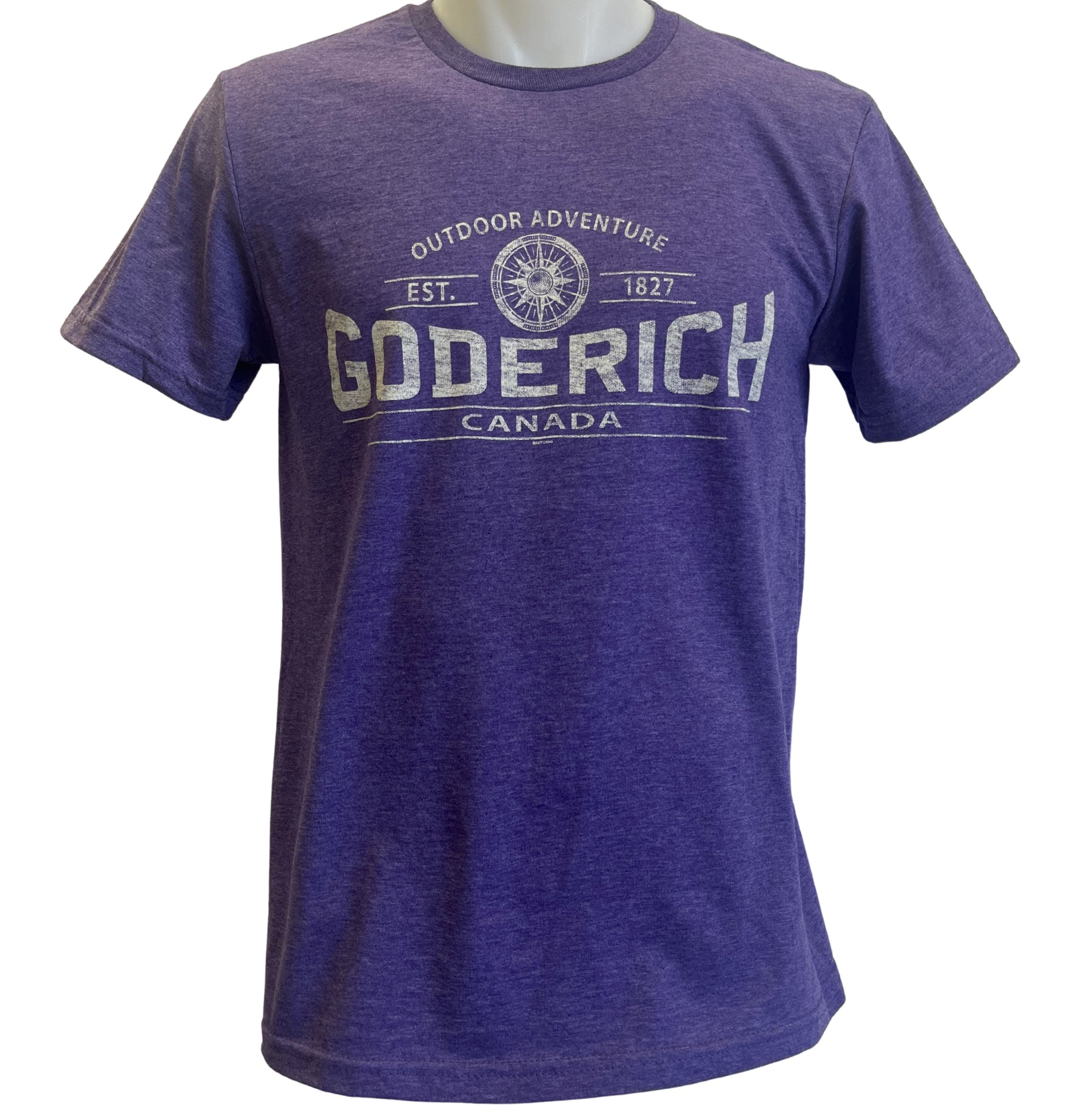 Goderich Compass T-Shirt- Purple