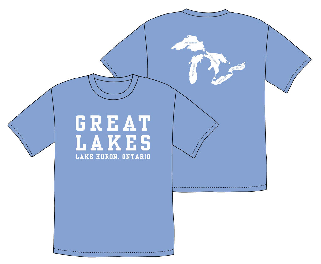 Great Lakes T-Shirt- Light Blue