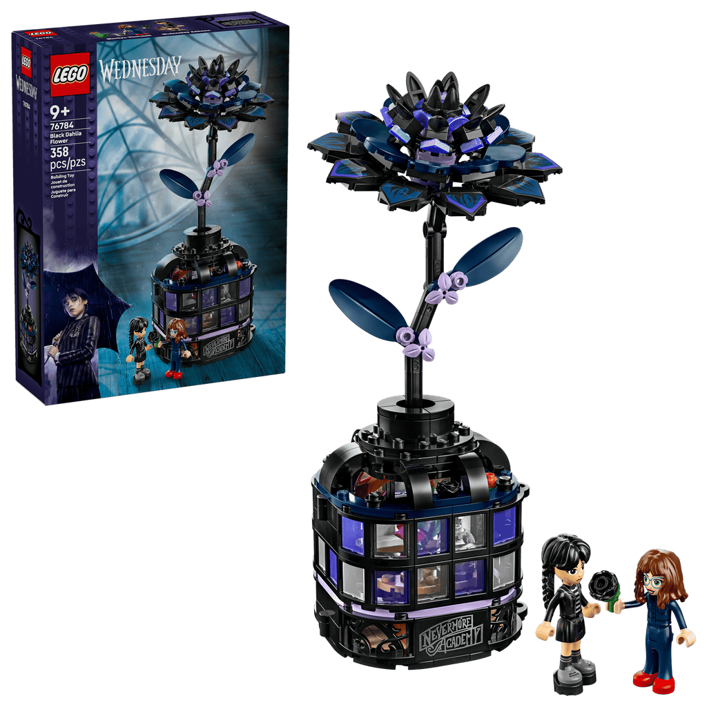 Lego 76784 Wednesday Black Dahlia Flower