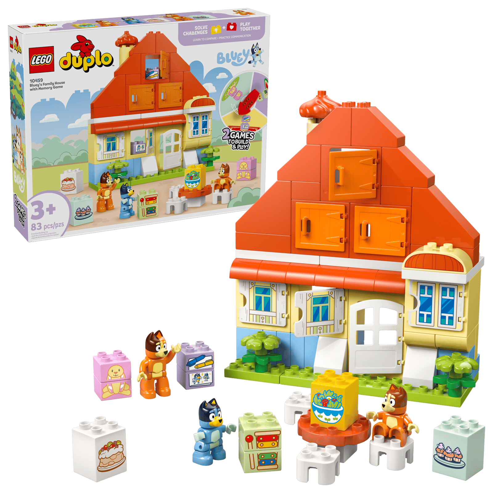 Lego 10459 Bluey's Family House with Memory Game