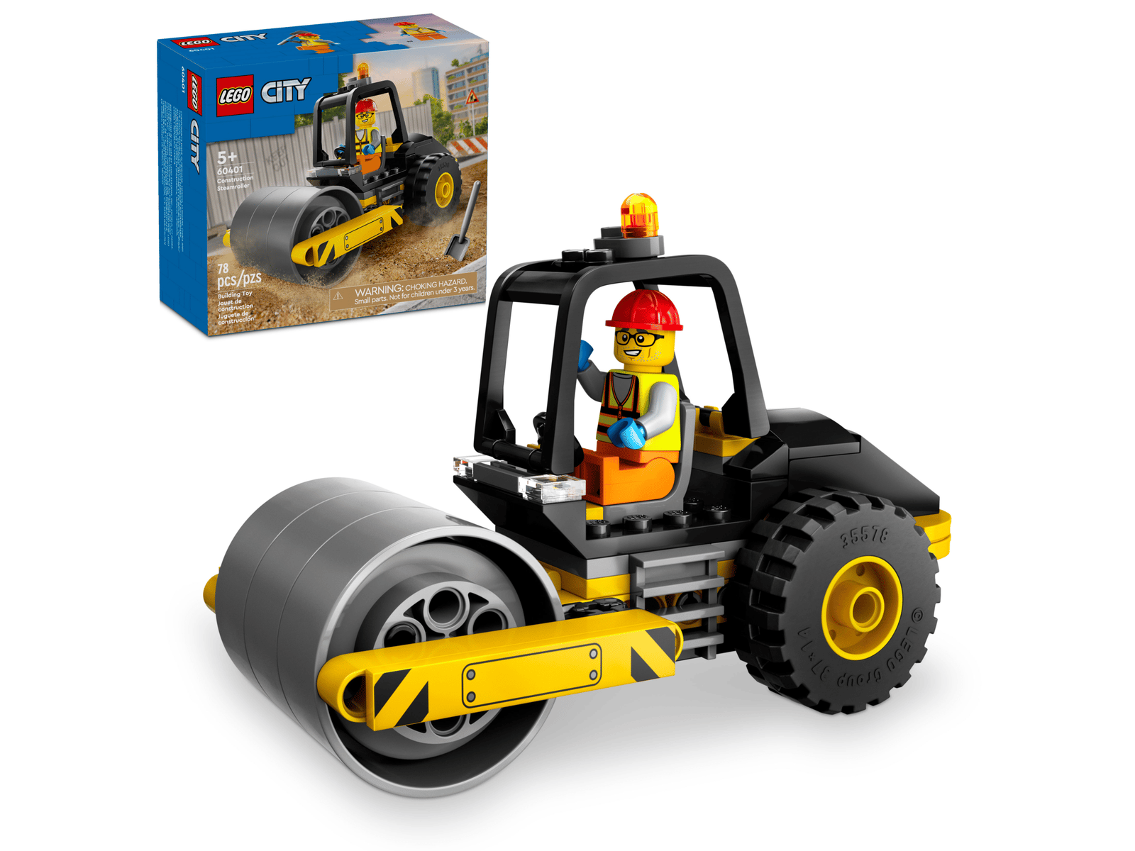 Lego 60401 Construction Steamroller