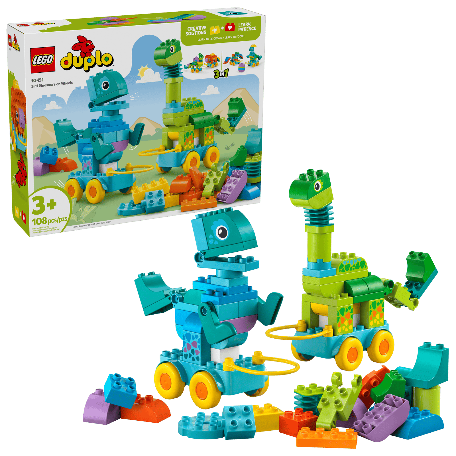 Lego 10451 3in1 Dinosaurs on Wheels