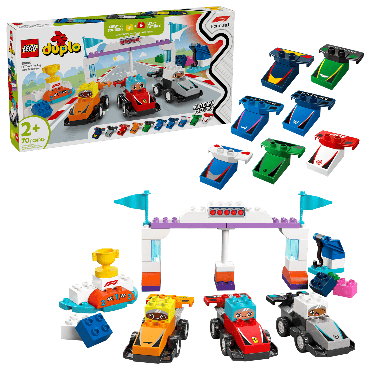 Lego 10445 F1 Team Racing Cars & Drivers